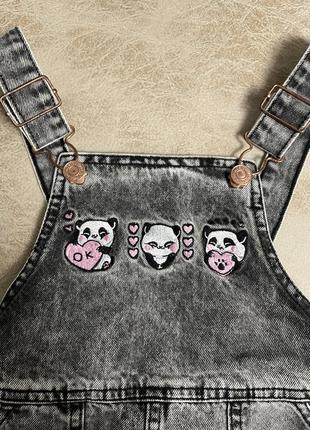 Джинсовый сарафан на девочку 3-4 года