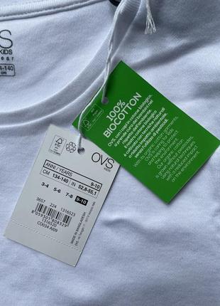 Набор базовых футболок ovs на 9-10 лет (134-140см) футболка, майка2 фото