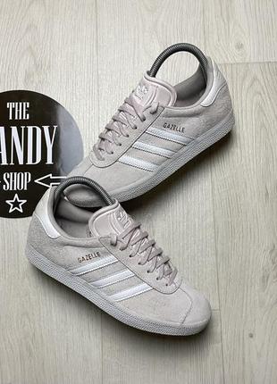 Женские кожаные кроссовки, кеды adidas gazelle, размер 39