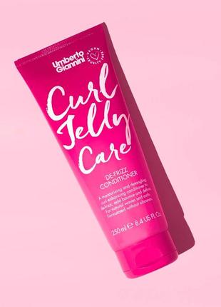 Кондиціонер для волосся - umberto giannini, curl jelly care de-frizz conditioner, 250мл4 фото