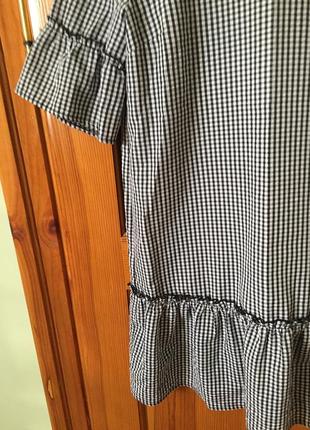 Плаття в клітку з воланами tu