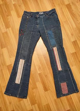 Шикарные стильные джинсы клеш5 фото