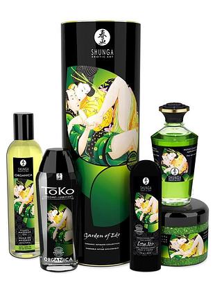 Подарунковий набір shunga garden of edo organic: розслаблюючий аромат зеленого чаю feromon