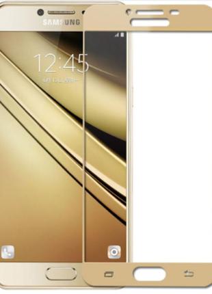 3d стекло для samsung galaxy c7 sm-c7000 gold