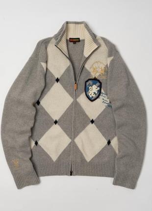 La martina wool zip sweater  чоловічий светр