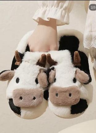Тапочки «коровки»3 фото