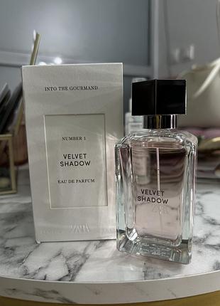 Zara velvet shadow парфюм женский 100ml