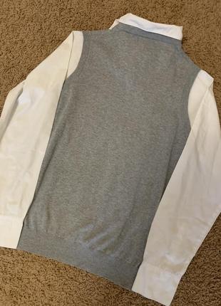 Чоловічий джемпер сорочка з імітацією сорочки smog розмір м4 фото