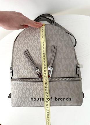 Michael kors rhea zip medium backpack женский брендовый рюкзак рюкзачек майкл корс оригинал мишель кожа на подарок жене подарок девушке10 фото