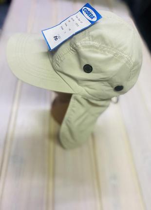 Хлопковая кепка с накидкой 50-54 размер