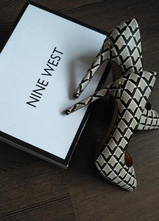 Туфли лодочки nine west мех пони1 фото