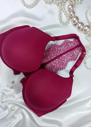 75f / 34dd невероятный бюстгальтер пуш-ап застежка спереди кружевная спинка victoria’s secret