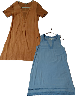 Летнее платье сарафан коттон набор 1 лотом (2 шт) sandwich и h&amp;m размер см1 фото