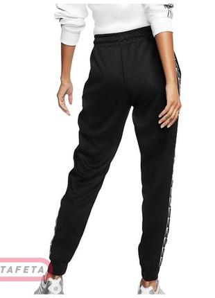 Спортивні штани nike з лампасами чорні спортивки найк джогери на манжеті5 фото