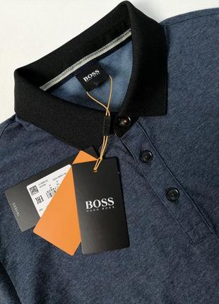 Hugo boss мужская брендовая футболка поло оригинал3 фото