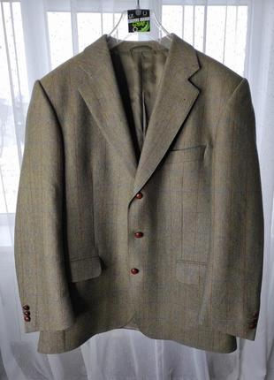 Пиджак burberry vintage tweed wool blazer шерсть оригинал