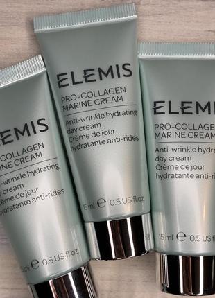 Elemis pro-collagen marine cream - крем для лица про-коллаген, 15 мл1 фото