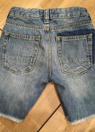 Модные джинсовые шорты river island для мальчика 5-6 лет2 фото