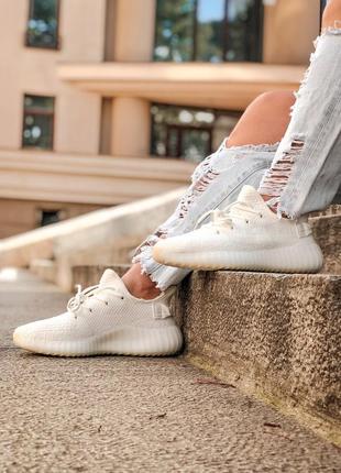 Шикарні чоловічі кросівки adidas yeezy boost 350 cream white білі7 фото