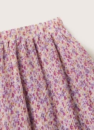 Плиссированная юбка с цветочным принтом mango 35167 фото