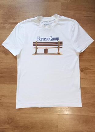 Белая женская футболка форрест гамп forrest gump primark 34 xs 42