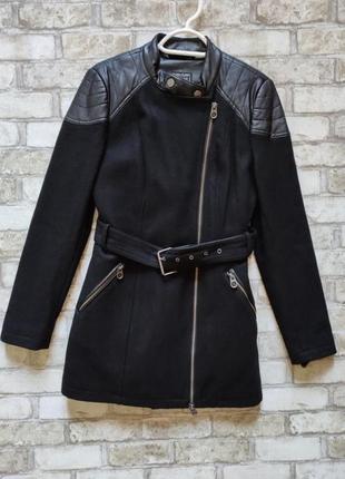 Теплое пальто guess из шерсти