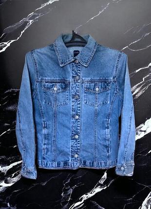 Gap джинсовка зістарена, дерта джинсова куртка синя геп m1 фото