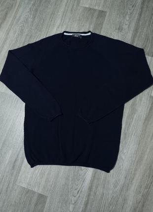 Мужской лёгкий свитер / primark / темно синий свитер / кофта / свитшот / мужская одежда / чоловічий одяг
