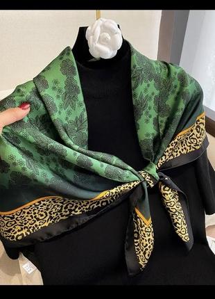 Платок платок шелковая косынка платьев в стиле dior5 фото