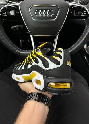 Мужские кроссовки nike air max plus black yellow white5 фото