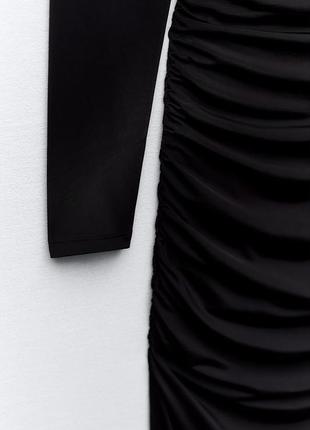 Сукня міді з вирізом zara / платье миди с вырезом6 фото
