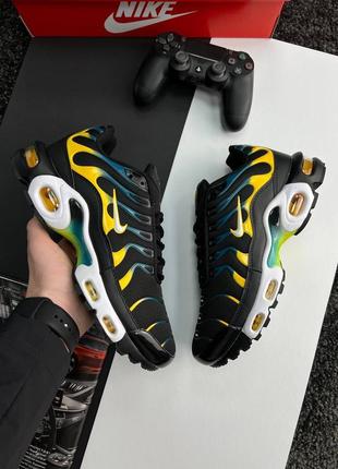 Чоловічі кросівки nike air max plus black teal yellow