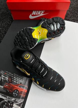 Мужские кроссовки nike air max plus black teal yellow4 фото