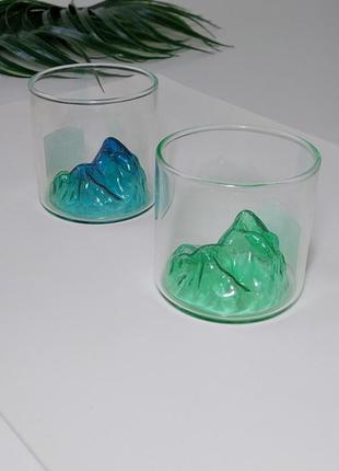 Склянка з дизайном гори альпійська гора 170 мл4 фото
