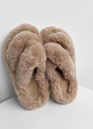 Капці з хутра. хутряні капці. жіночі капці. домашні капці.