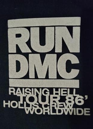 Футболка run dmc " raising hell tour 1986 "  , ран ді - ем - сі , rap - rock , hip - hop5 фото