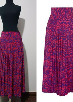 Плиссированная юбка- миди topshop, l/ eur 42  175/80 см