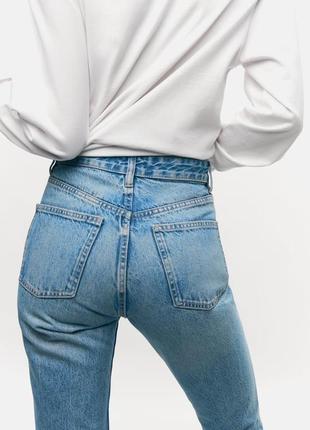 Прямі джинси zara straight / прямые джинсы зара8 фото