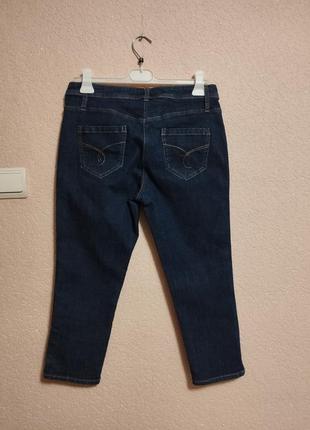Бриджи синие джинсовые, скинние,женские,размер 12(40) на 46-48размер от george2 фото