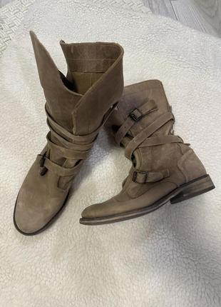 Стильні шкіряні чоботи демі маленькі shoes boots