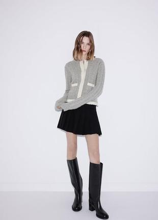 Кардиган жіночий вовняний сірий zara new