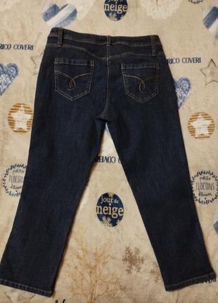 Бриджи синие джинсовые, скинние,женские,размер 12(40) на 46-48размер от george6 фото