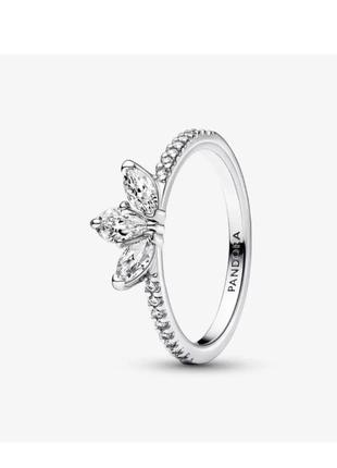 Каблучка перстень кільце колечко кольцо срібло пандора pandora silver s925 ale з біркою сяюча квітка