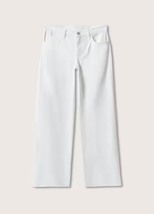 Прямі білі джинси на 30 розмір
