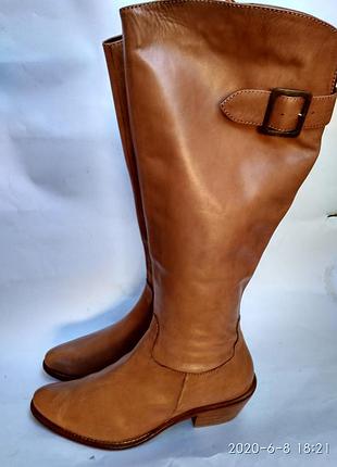 Весняні жіночі чоботи з м'якої шкіри