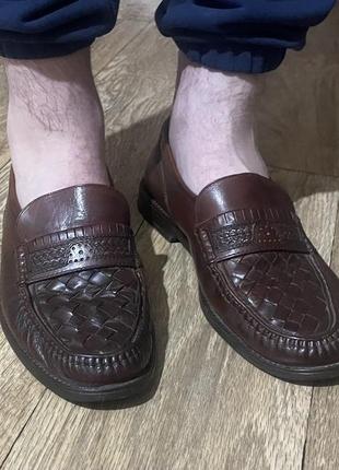 Чоловічі шкіряні туфлі. розмір 42. бренд gallus1 фото