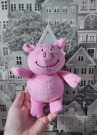 M&s мягквя игрушка свинка.