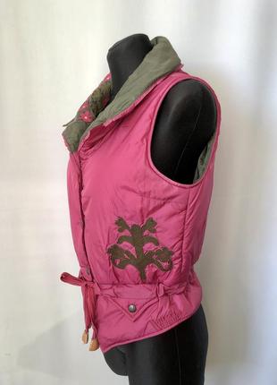 Diesel винтаж розовая жилетка жилет винтажный y2k стиль нулевые2 фото