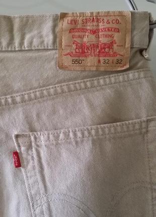 Джинси чоловічі levi's 550™ relaxed fit men's jeans (оригінал)3 фото