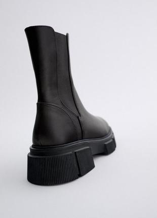 Ботинки zara,шкіра 4